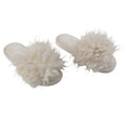 Curly tofflor offwhite i fårskinnsimitation